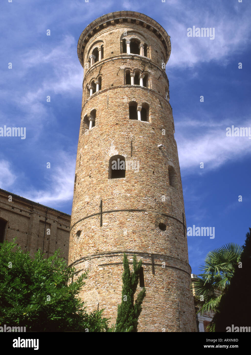 Italy. Ravenna. Cathedral campanile Stock Photo