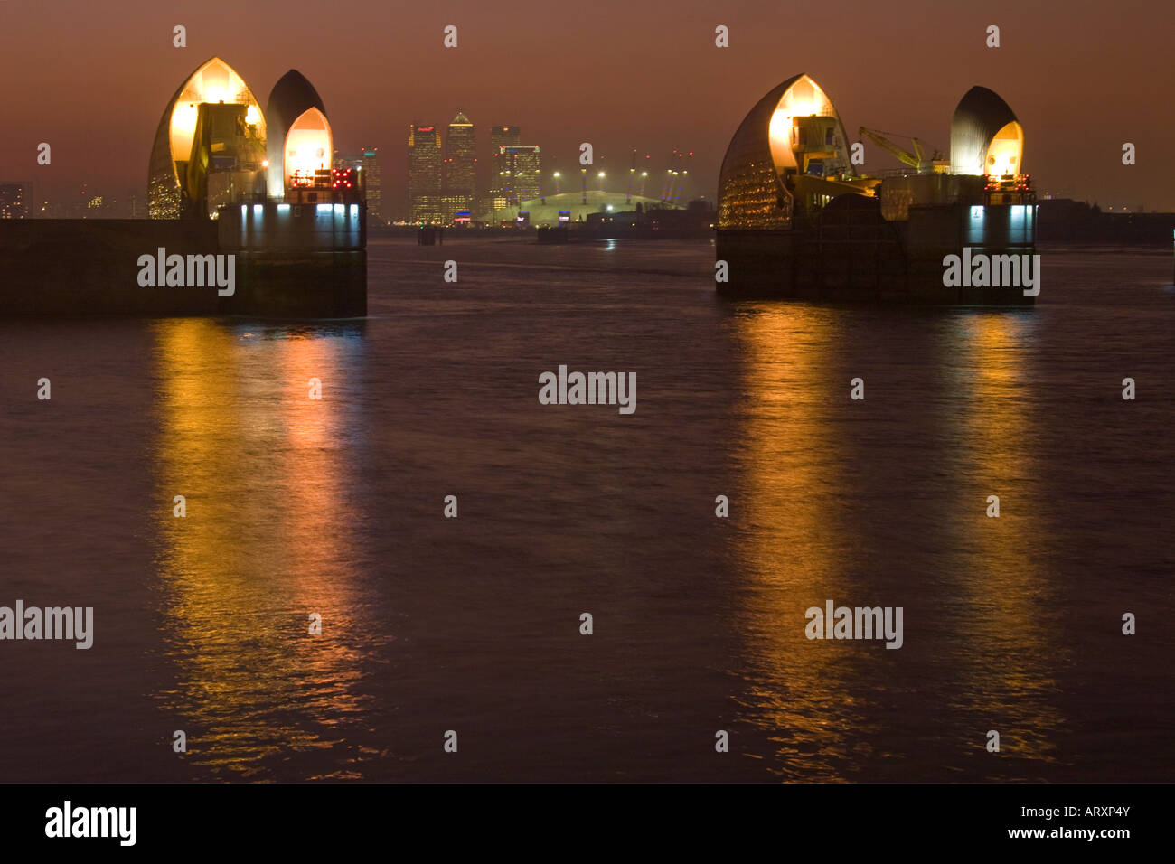 Thames Barrier - London Stock Photo