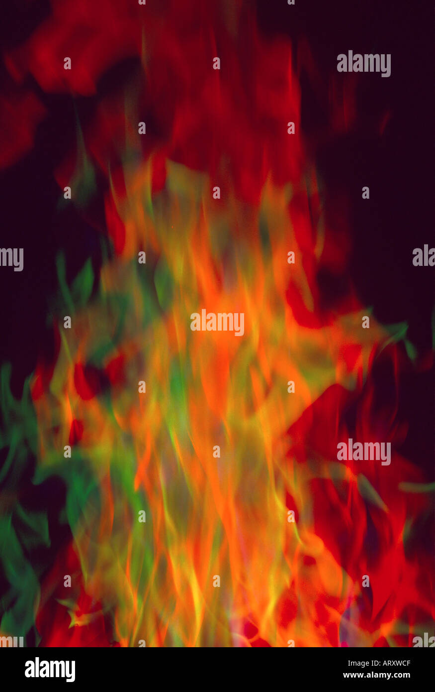 special effect multicolored flames fire Stock Photo Alamy