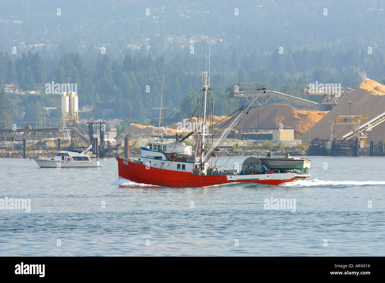 Vancouver port fishing boat Stock Photo Alamy
