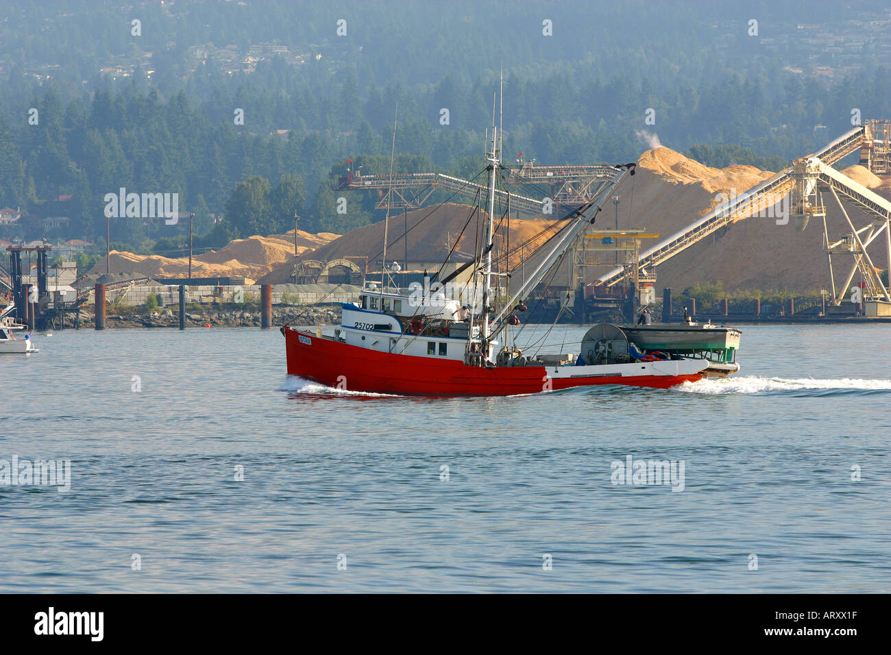 Vancouver port fishing boat Stock Photo Alamy