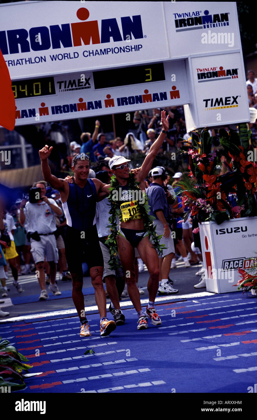 Hawaii triathlon finish line hires stock photography and images Alamy