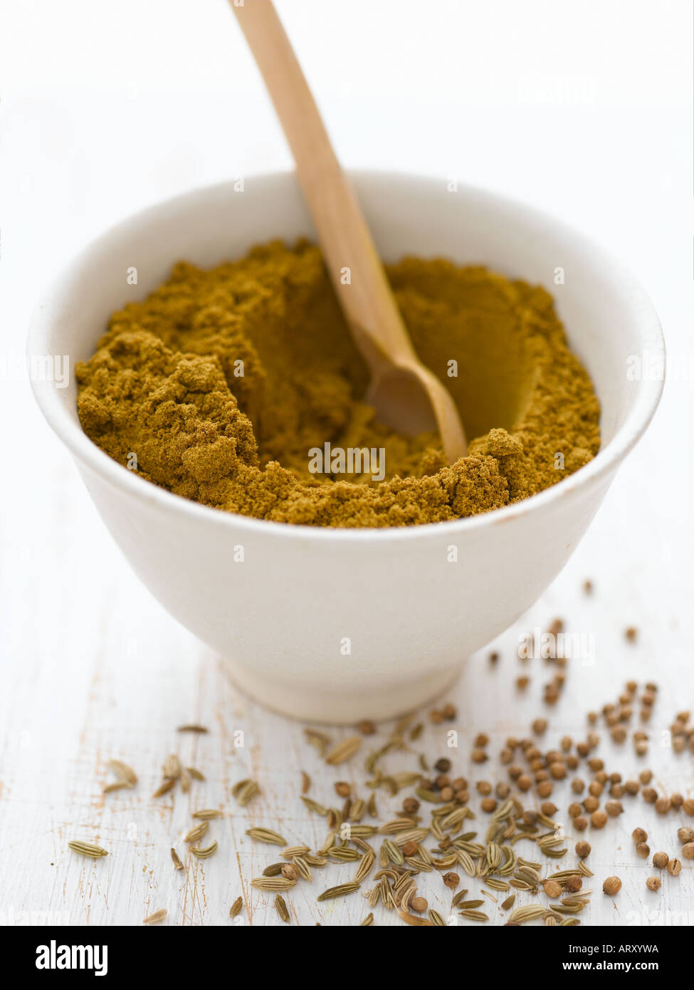 Curry powder and fennel seeds Stock Photo Alamy