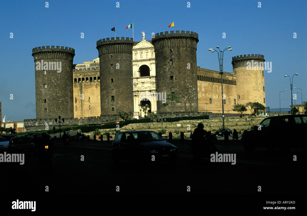 Naples,Italy, the Castel Nuovo Stock Photo