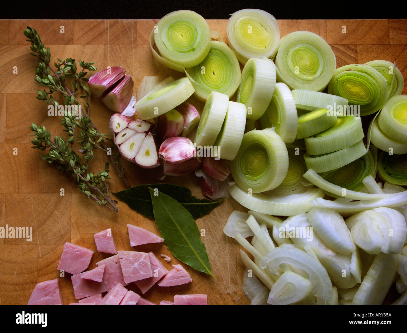 Soup Ingredients Stock Photo