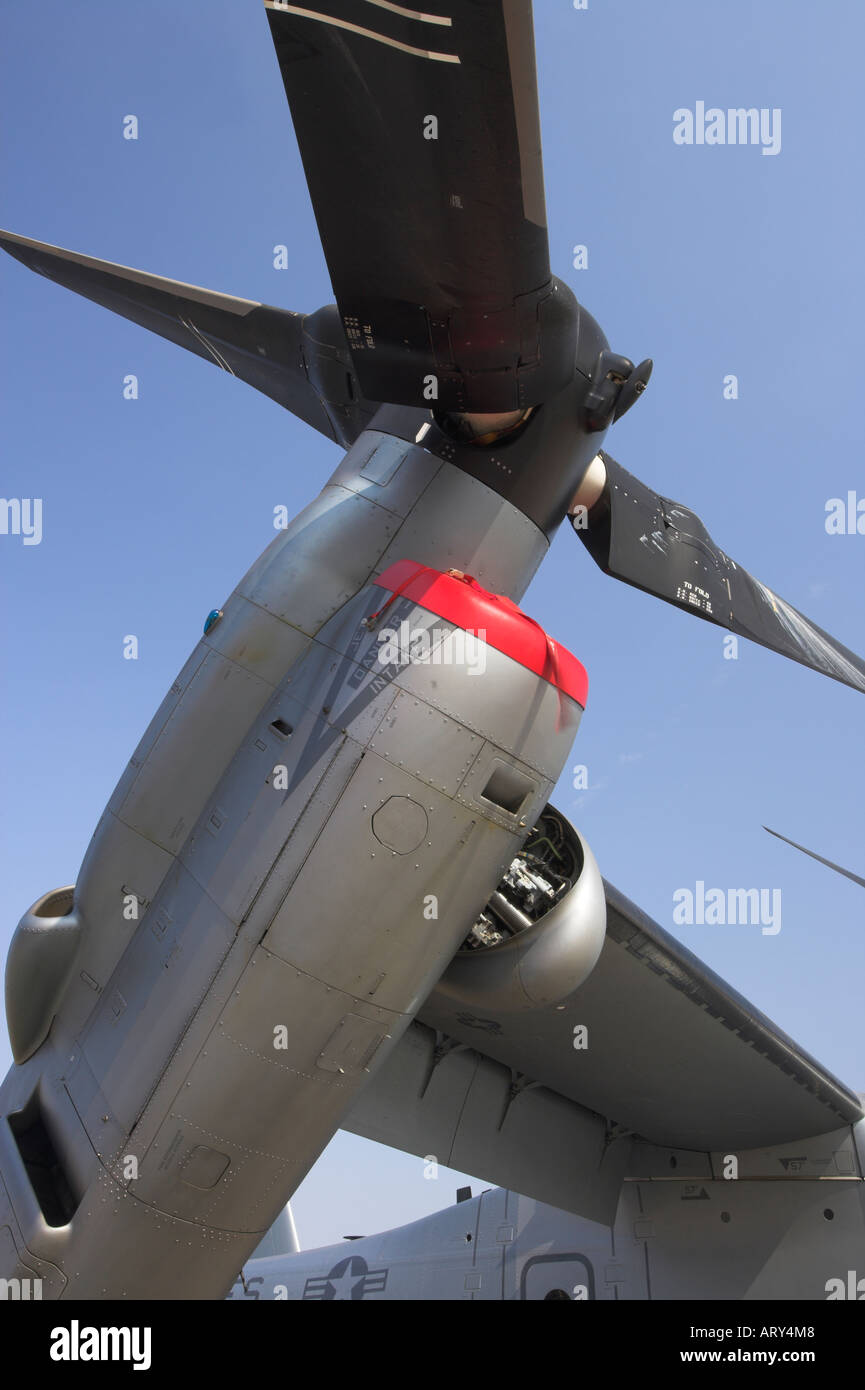 Osprey VMX 22 inclined starboard engine Stock Photo