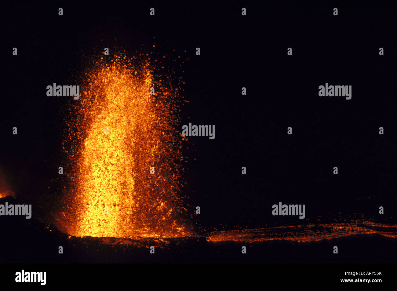 Fountaining eruptions from Kilauea's first eruption in 1983 at puu oo