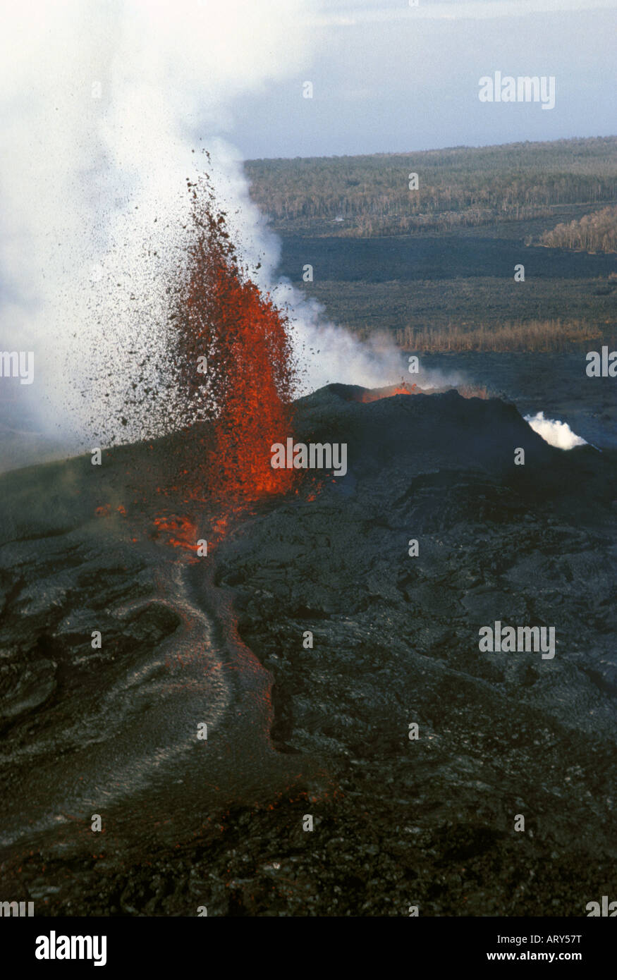 Kilauea Volcano Eruption 1983
