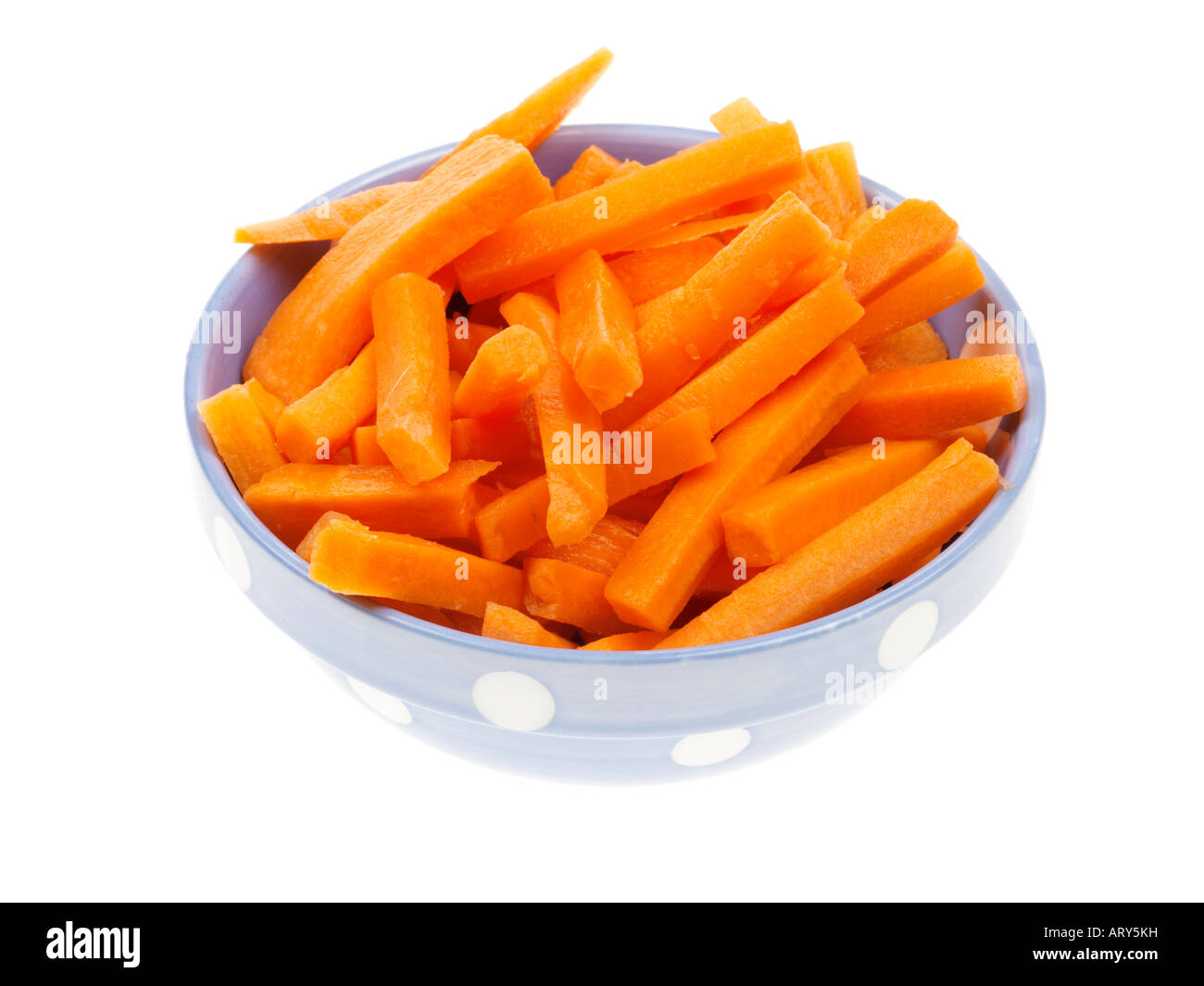 Bowl of Carrot Batons Stock Photo Alamy