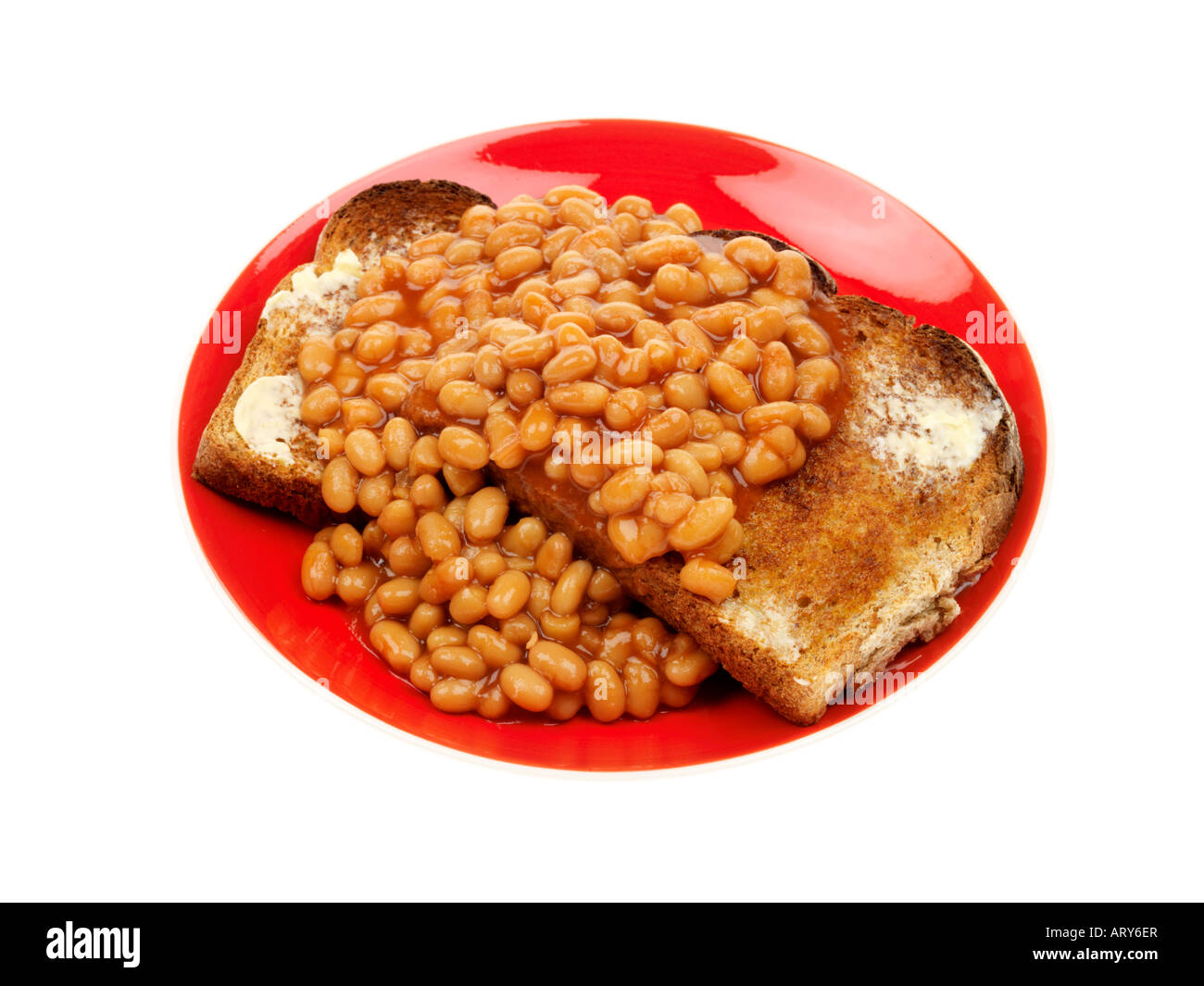 Baked Beans on Toast Stock Photo Alamy