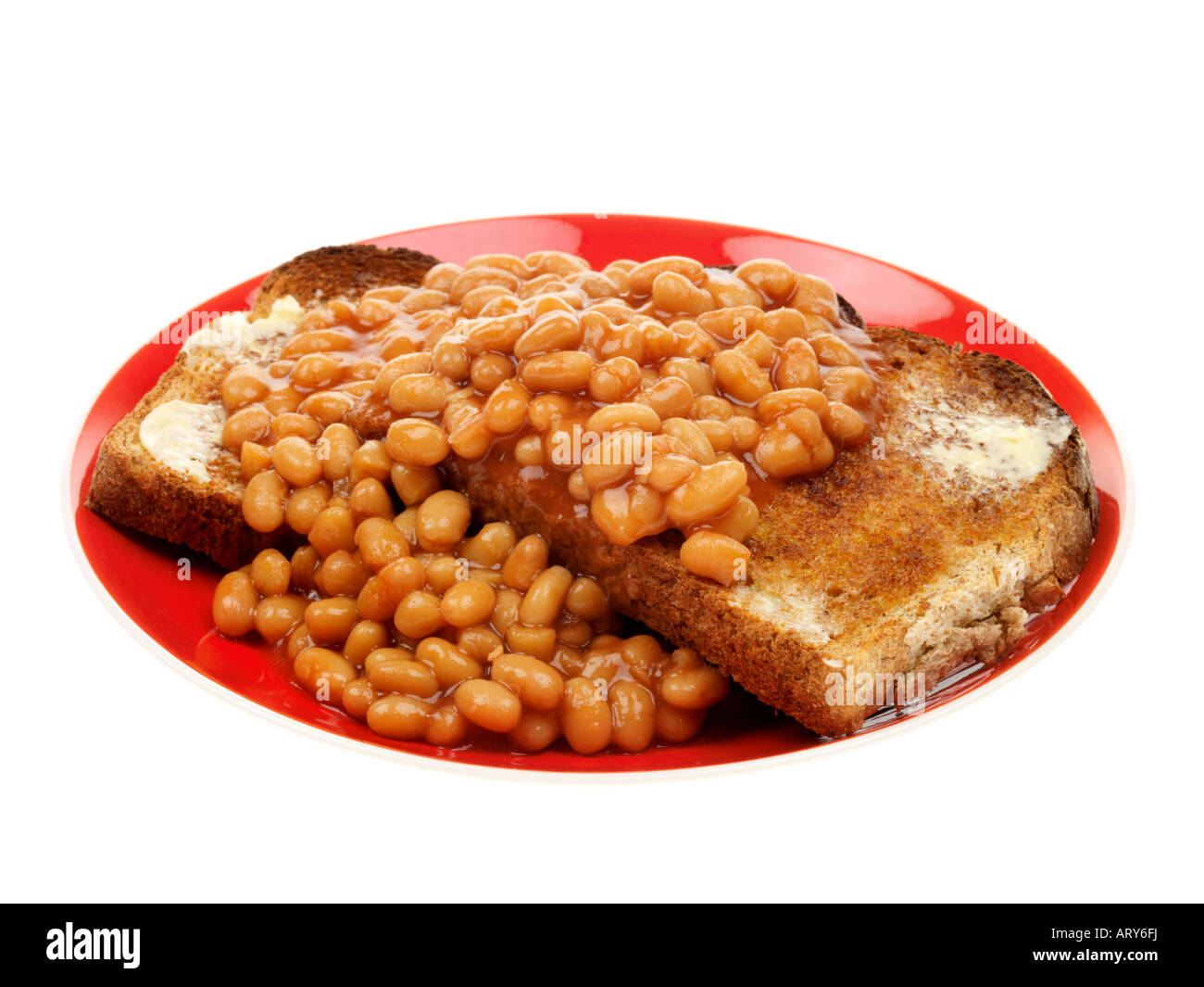 Baked Beans on Toast Stock Photo Alamy