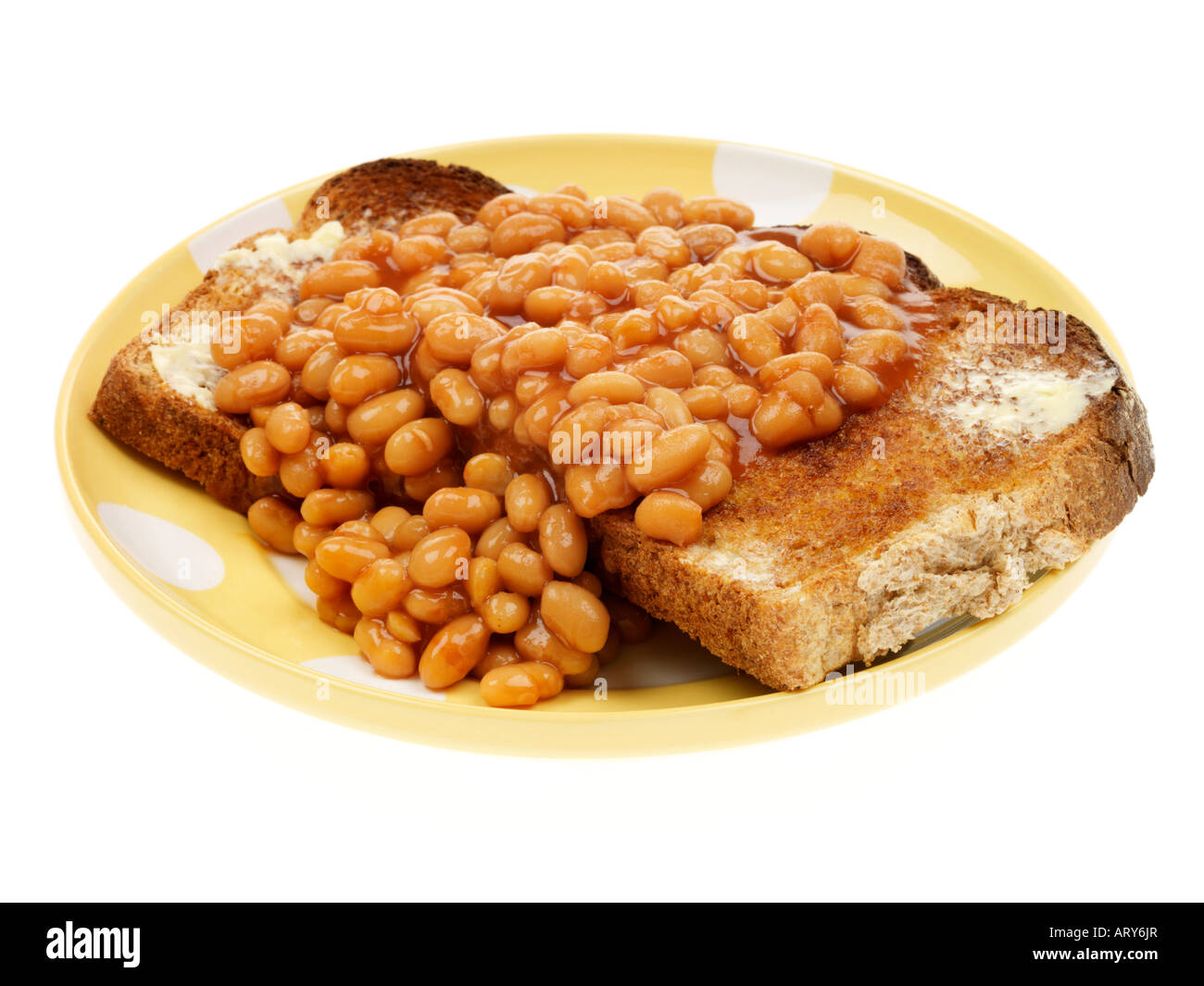 Baked Beans on Toast Stock Photo Alamy