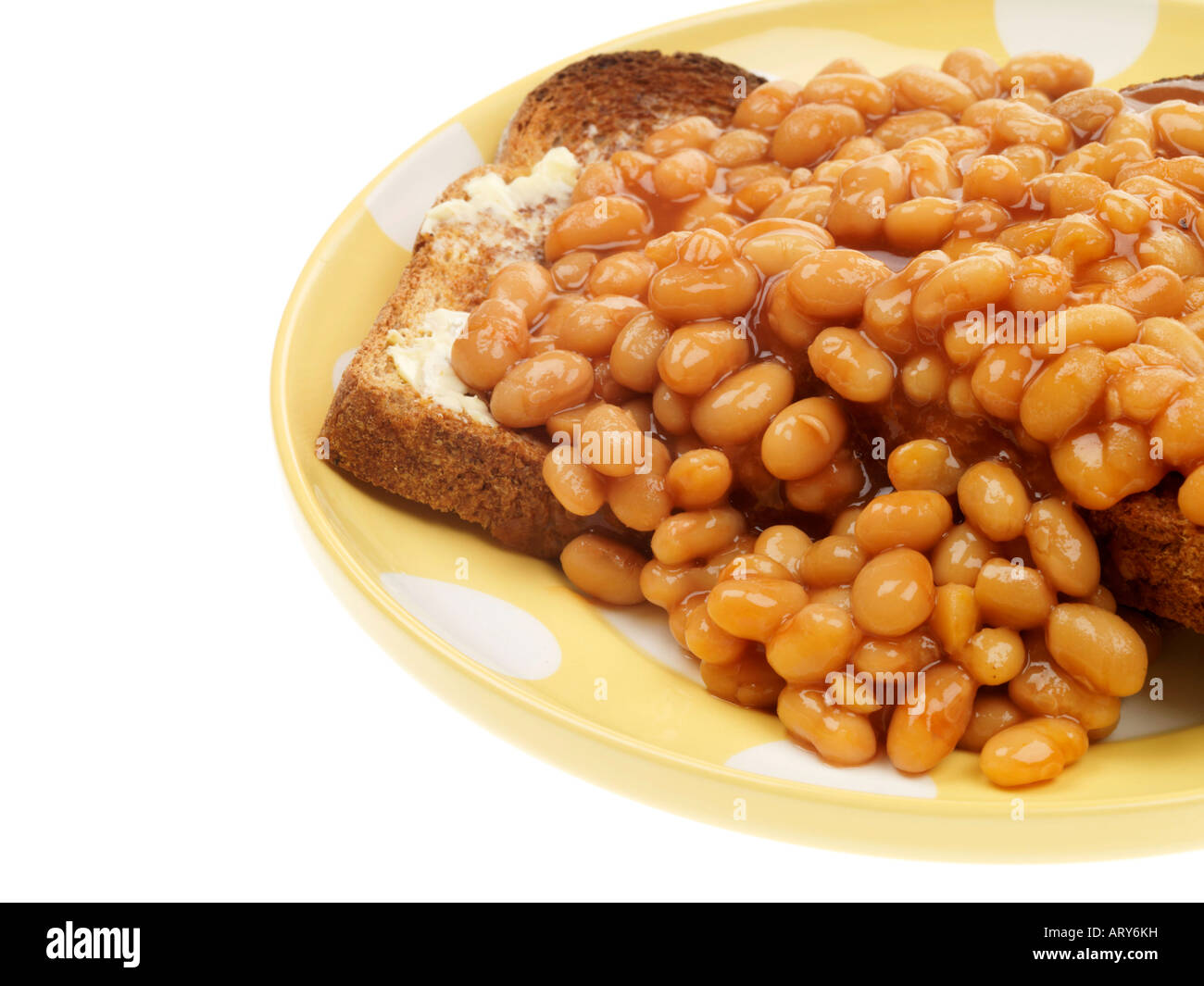 Baked Beans on Toast Stock Photo Alamy