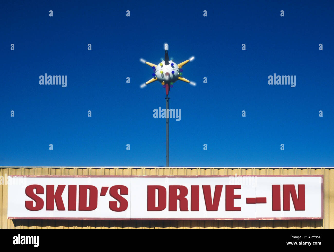 Skid s Drive In sign in Burlington North Carolina Stock Photo