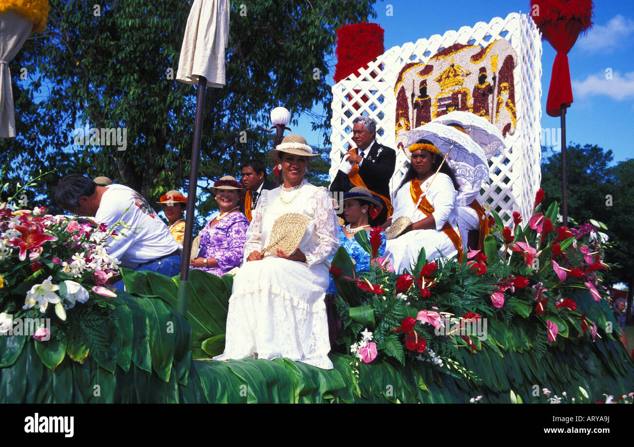 The royal court over the commencement of the annual aloha week parade