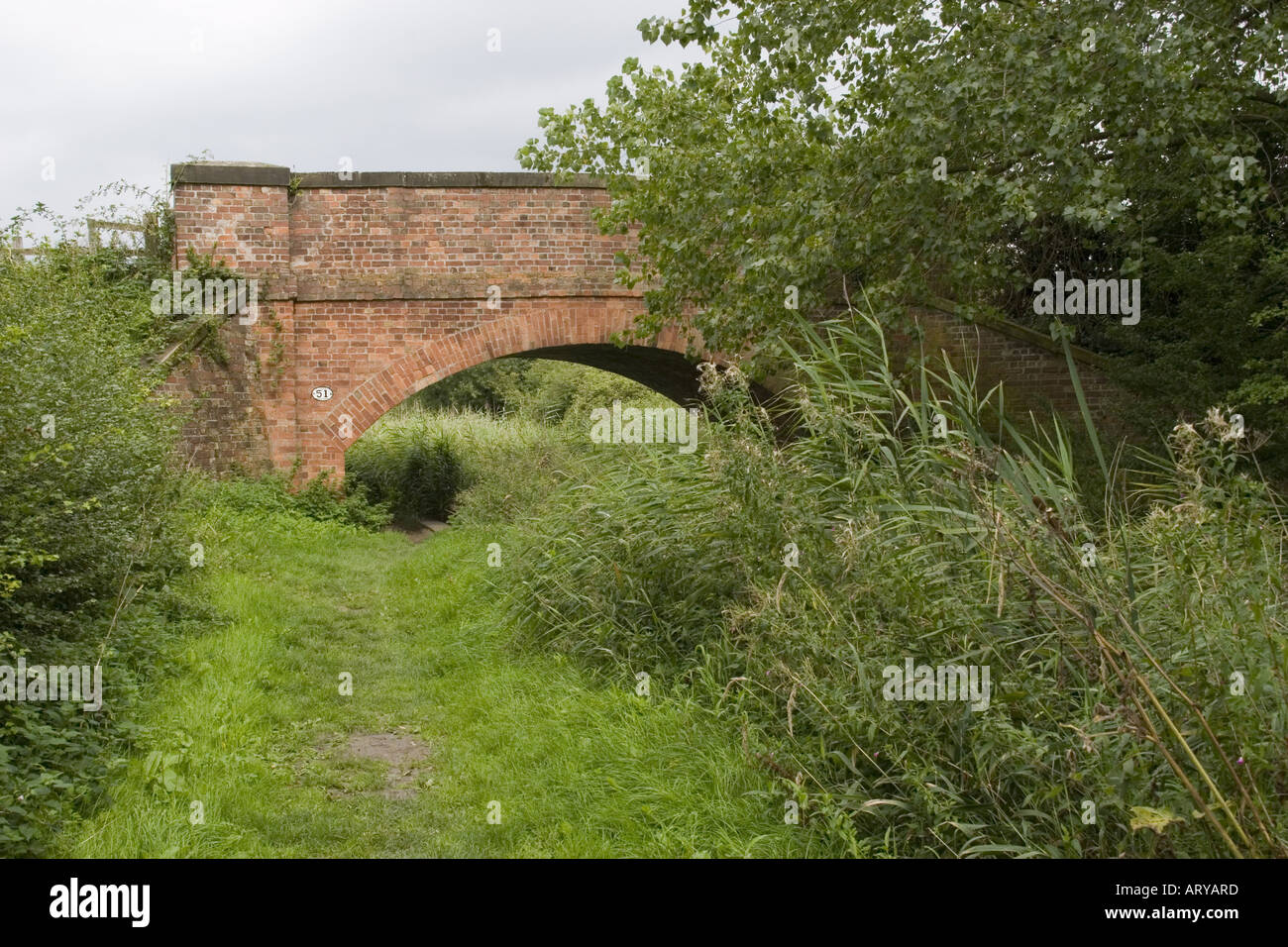 Disused Grantham canal Leicestershire near Barkestone le vale Stock Photo