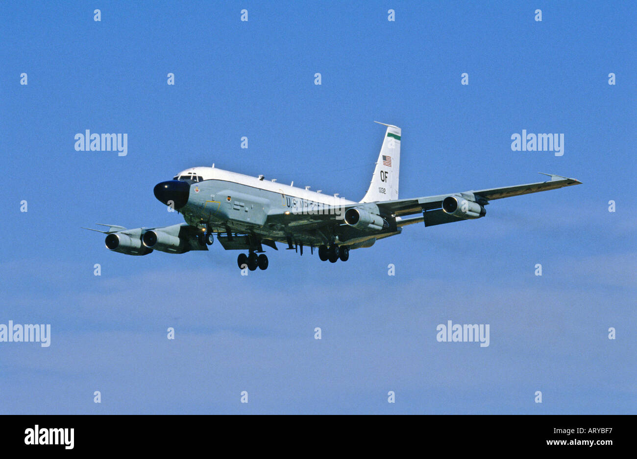 US Air Force RC-135 Electronic Warfare Reconnaissance Aircraft Stock ...