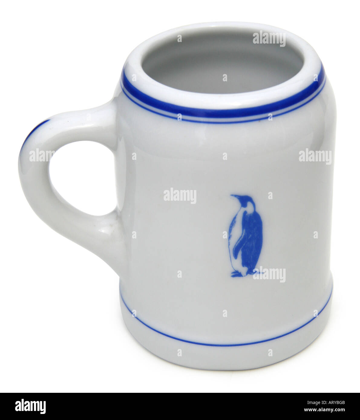 1933 Admiral Richard E. Byrd Antarctic Expedition I china stein by Fraunfelter China, reverse. This image has a clipping path. Stock Photo