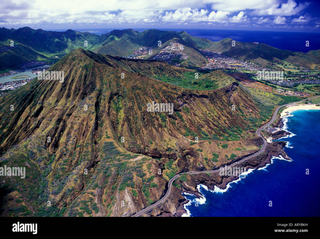 Aerial Photo Of Koko Head Crater A Once Active But Now Extinct 
