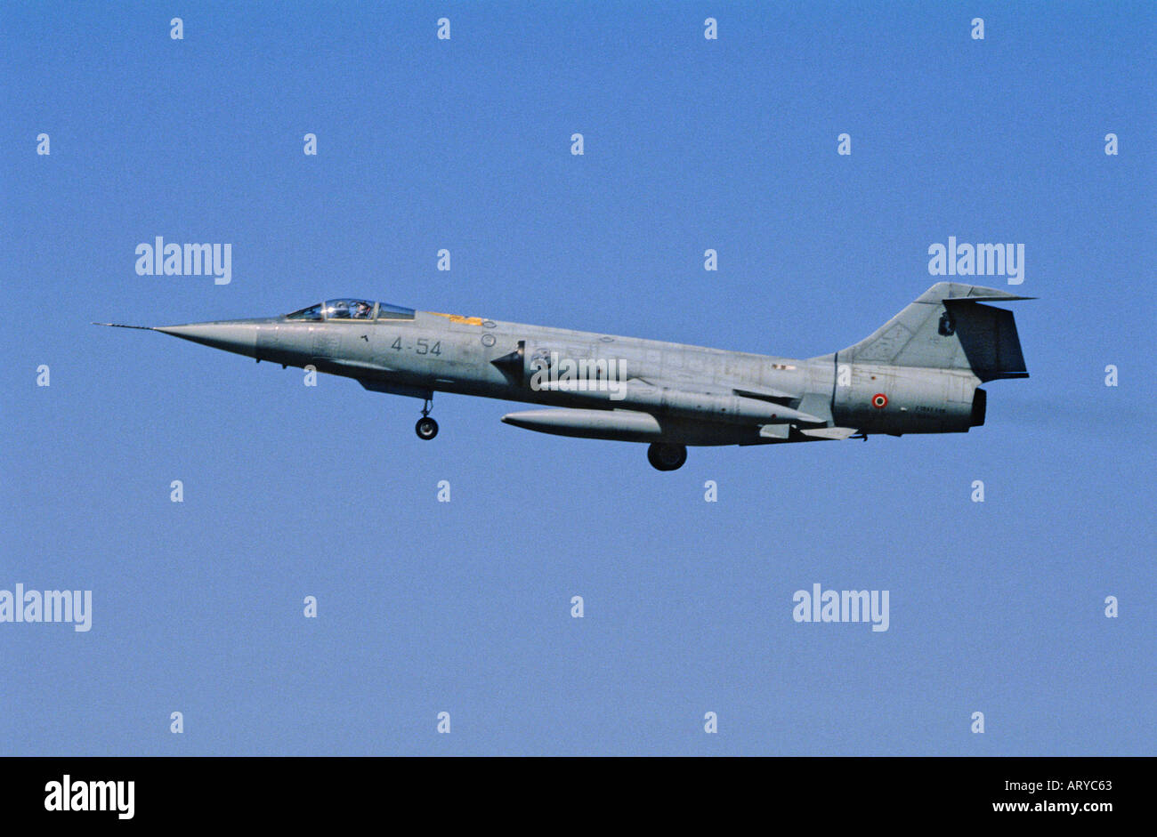 Italian Air Force Lockheed F-104 Starfighter Stock Photo