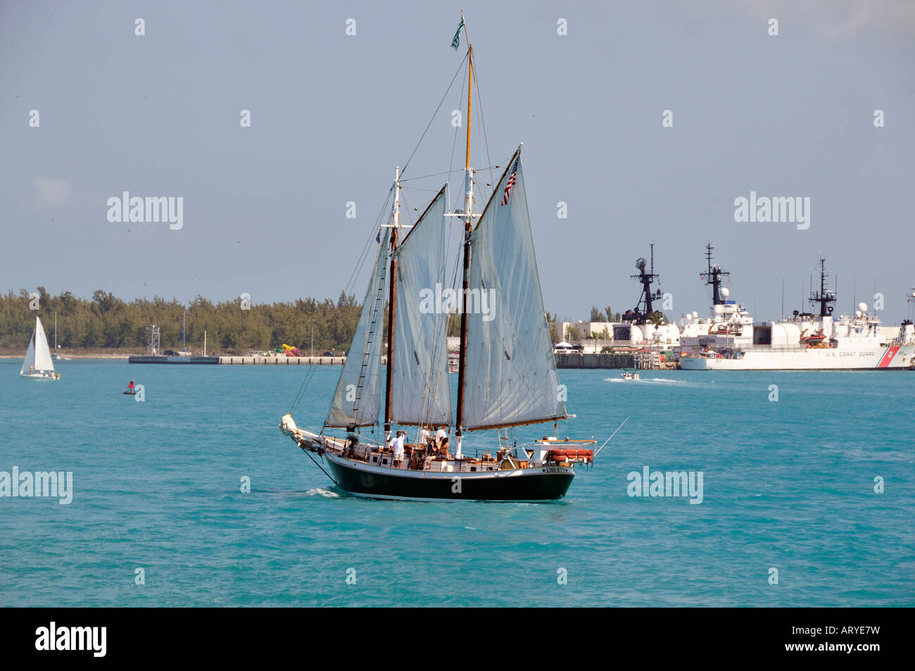 USA Florida Keys Western Union Tall Sailing Ship Key West Waterfront Stock  Photo - Alamy