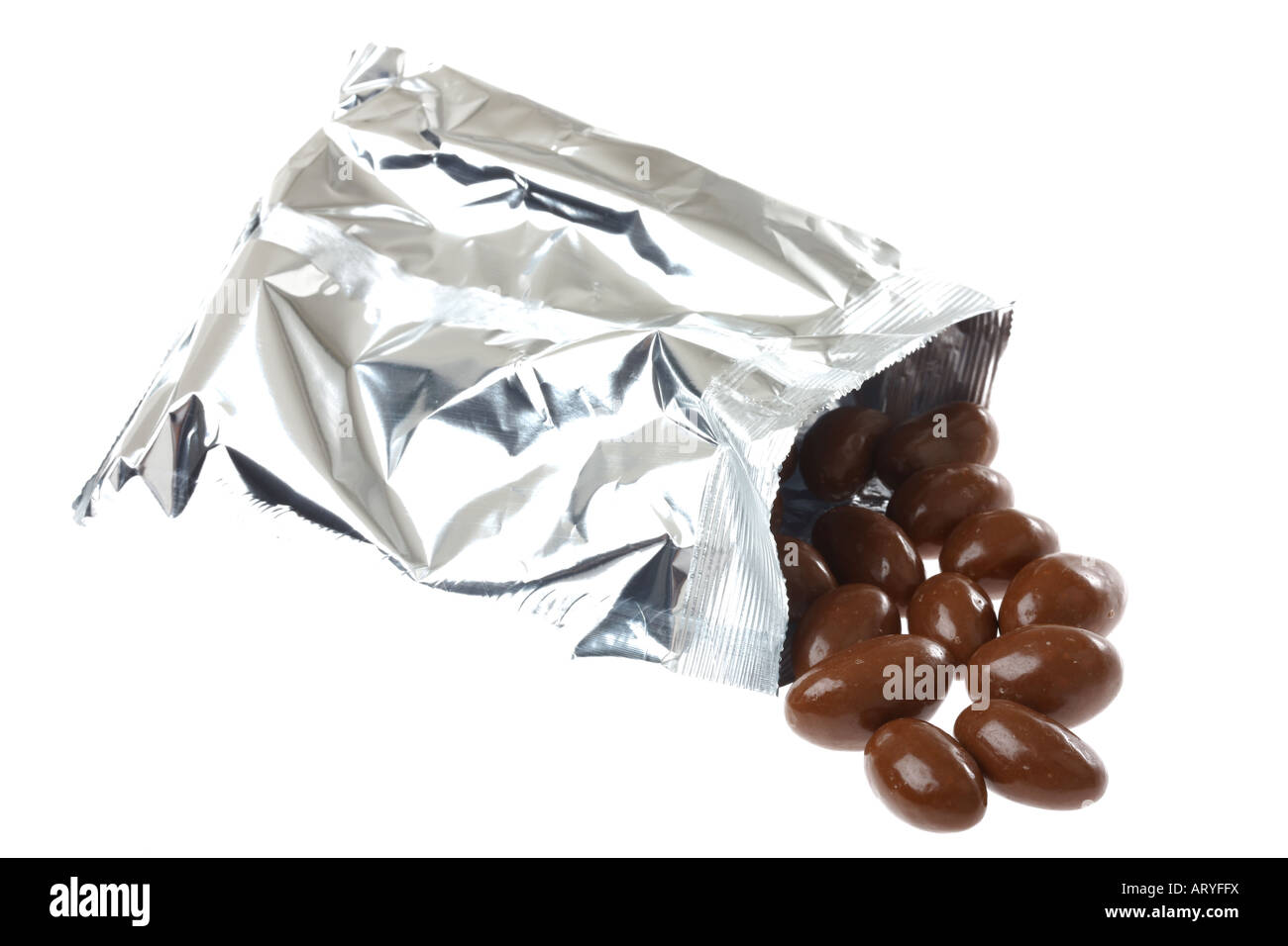 Chocolate Covered Brazil Nuts Stock Photo Alamy
