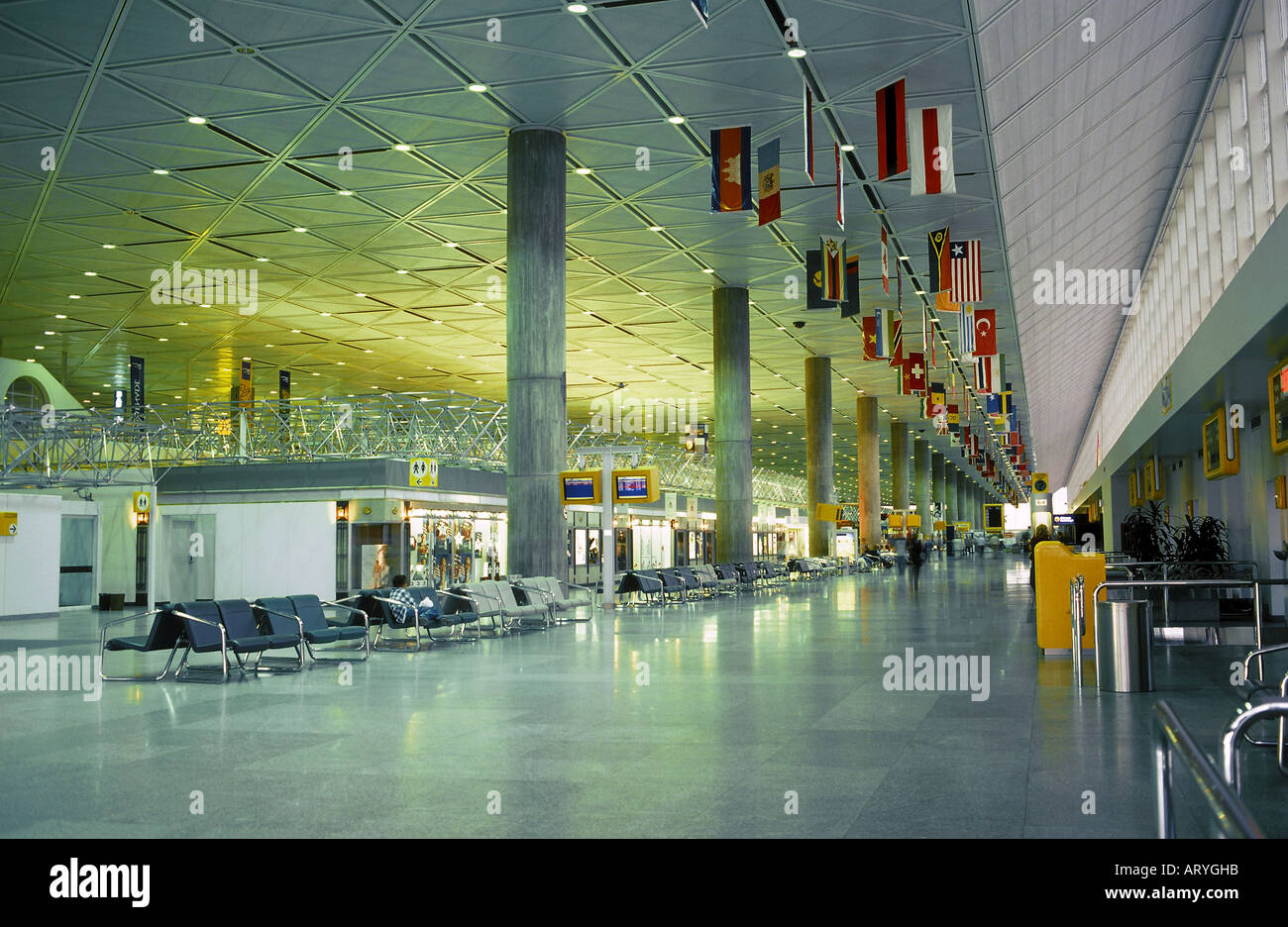 Interior of Mirabel International Airport in Montreal, Quebec, Canada Stock Photo