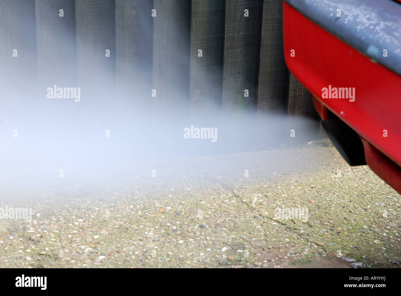 Car Exhaust Fumes. Stock Photo