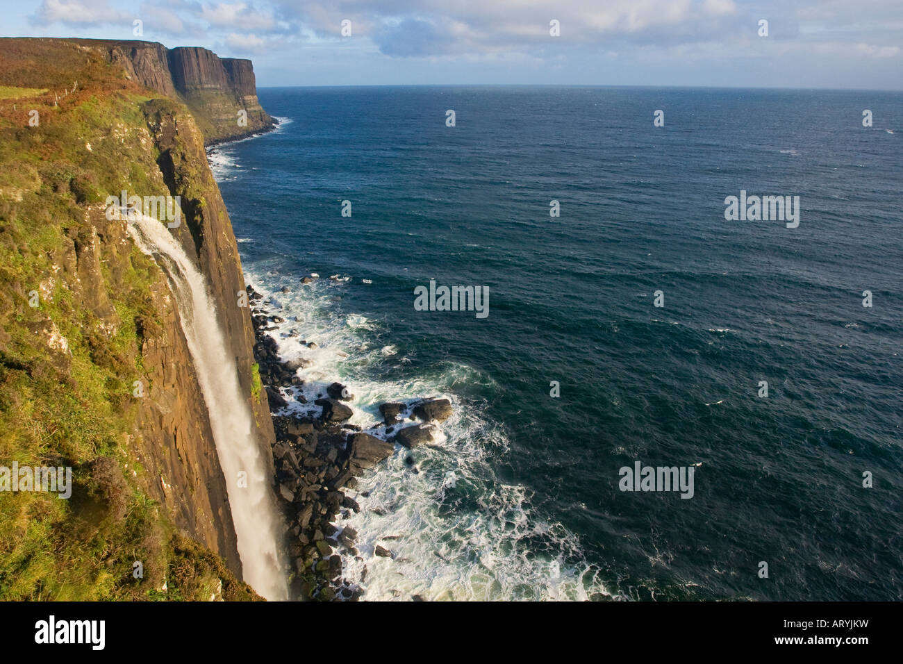 Mealt Falls Kilt Rock Isle of Skye Scotland Stock Photo - Alamy