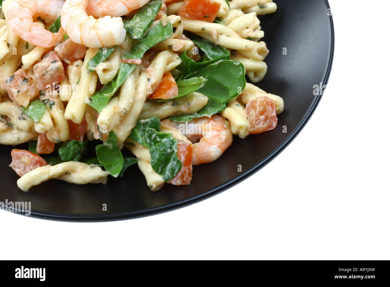 Prawn Pasta Salad Stock Photo - Alamy