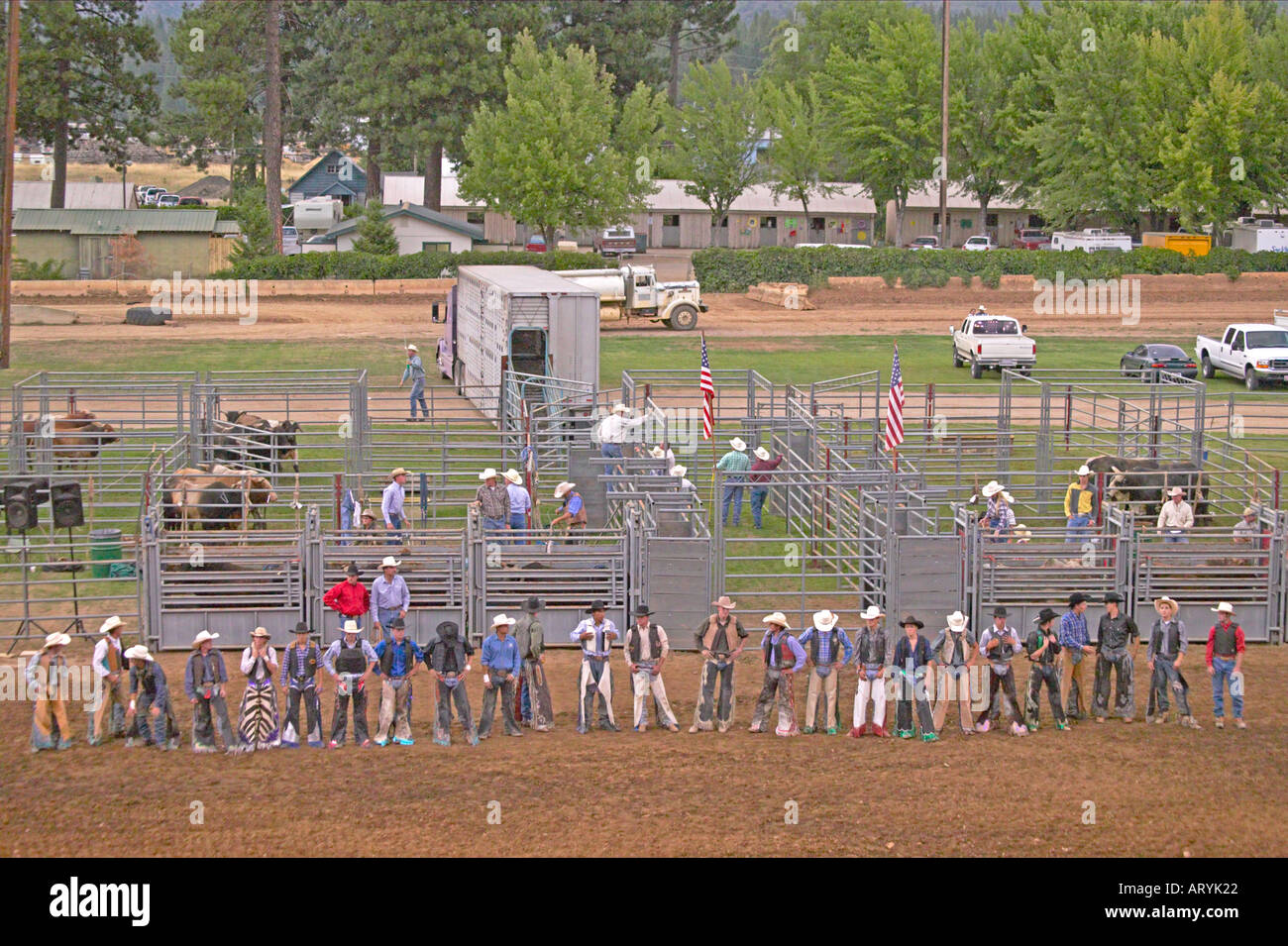 The First Rodeo The first rodeo event is calf roping and all the young cowboys are ...