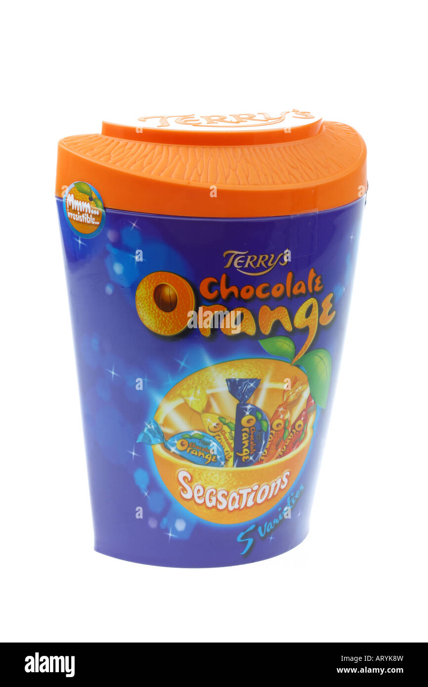 Chocolate Orange Segments Stock Photo - Alamy