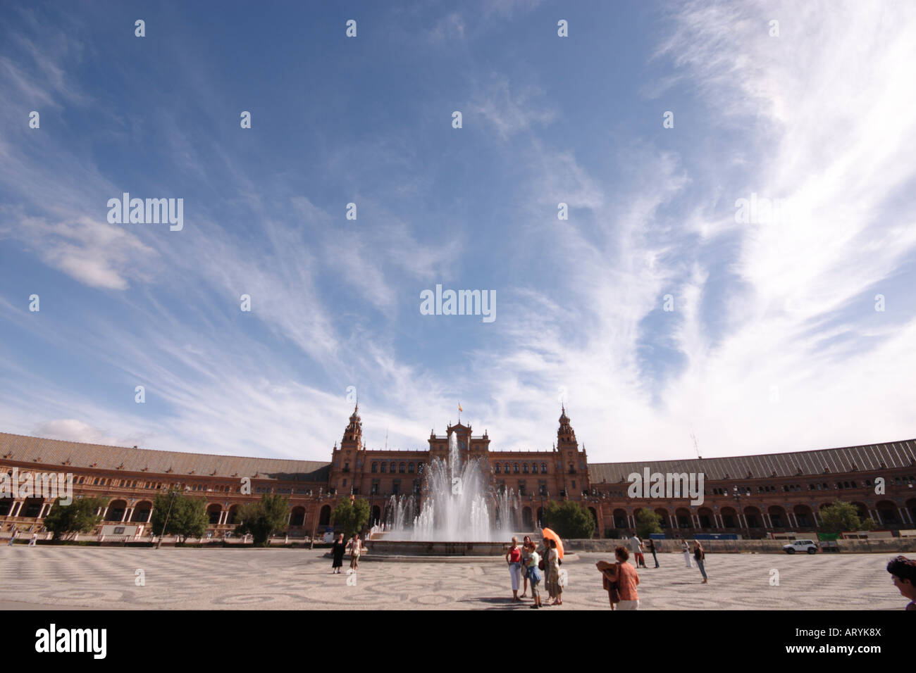 Plaza de España Stock Photo Alamy