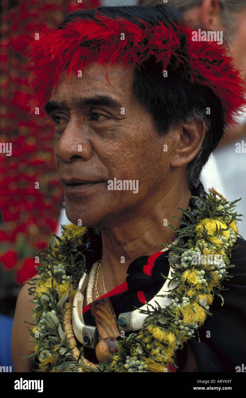 Uncle Naope, founder of the Merrie Monarch hula festival Stock