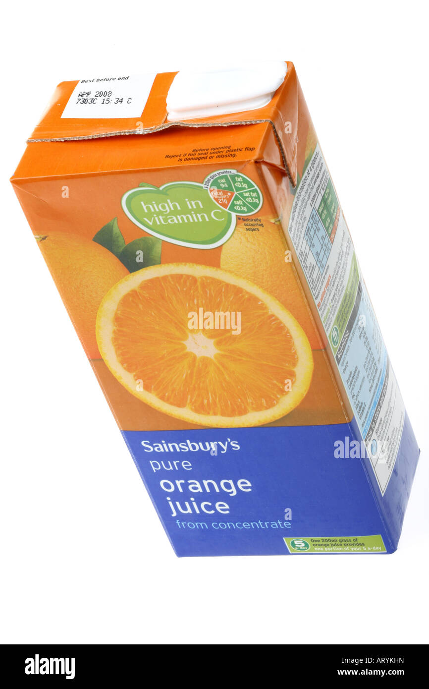 Pure Orange Juice Stock Photo - Alamy
