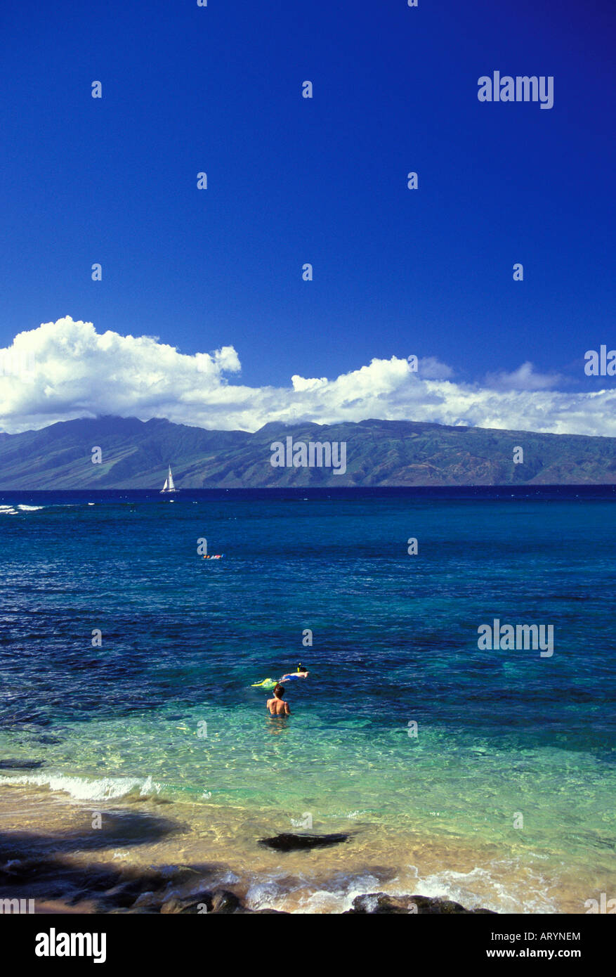 Snorkeling at Kapalua Bay, one of Maui's best beaches, has breathtaking