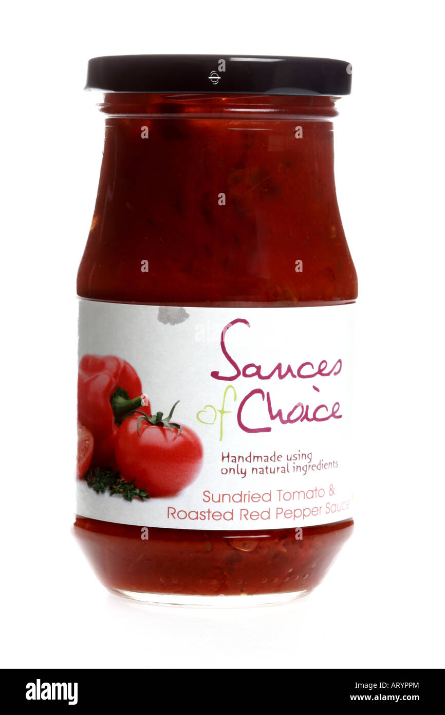 Sundried Tomato Cooking Sauce Stock Photo Alamy