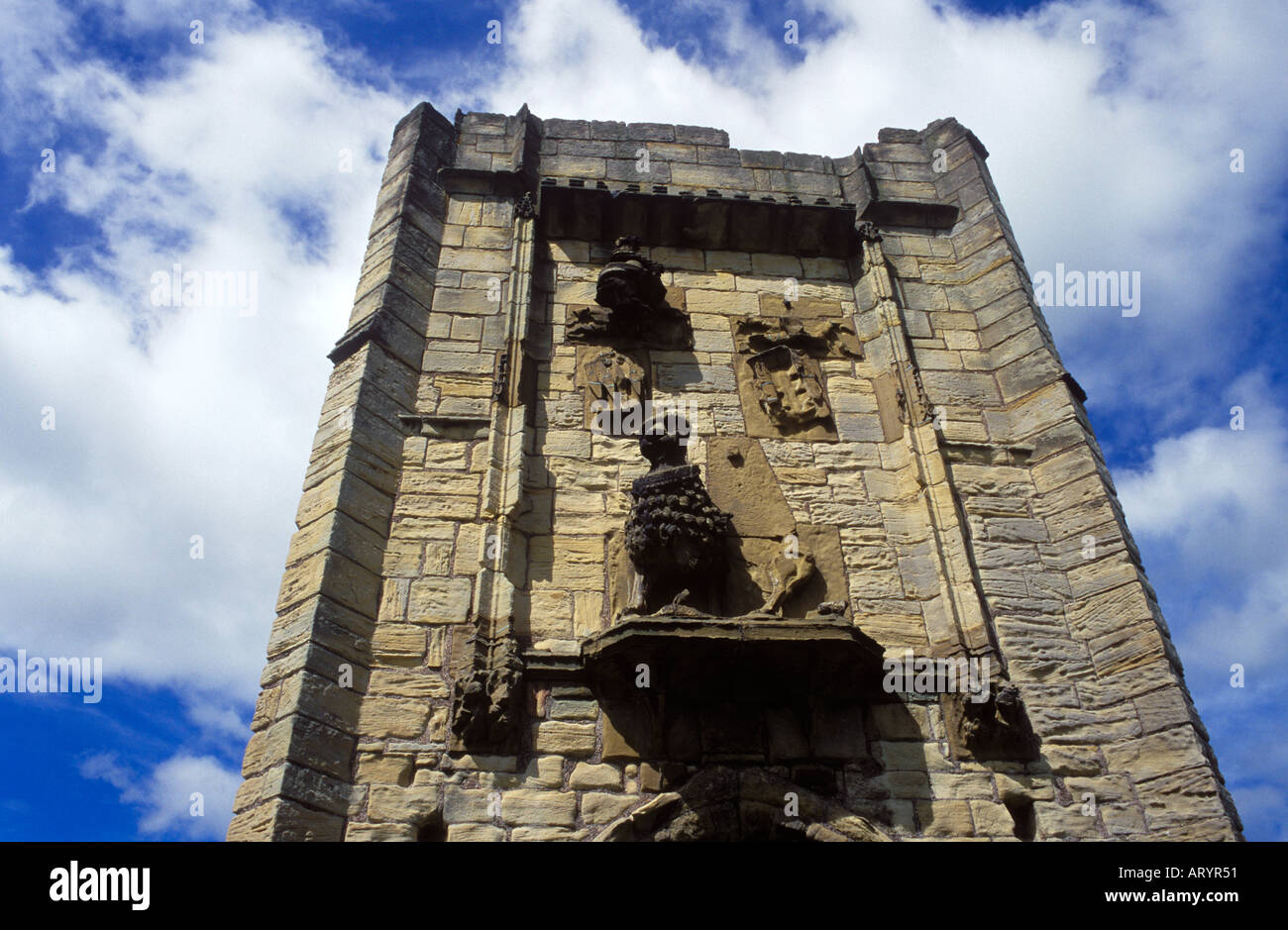 Warkworth Castle, Northumberland, UK Stock Photo