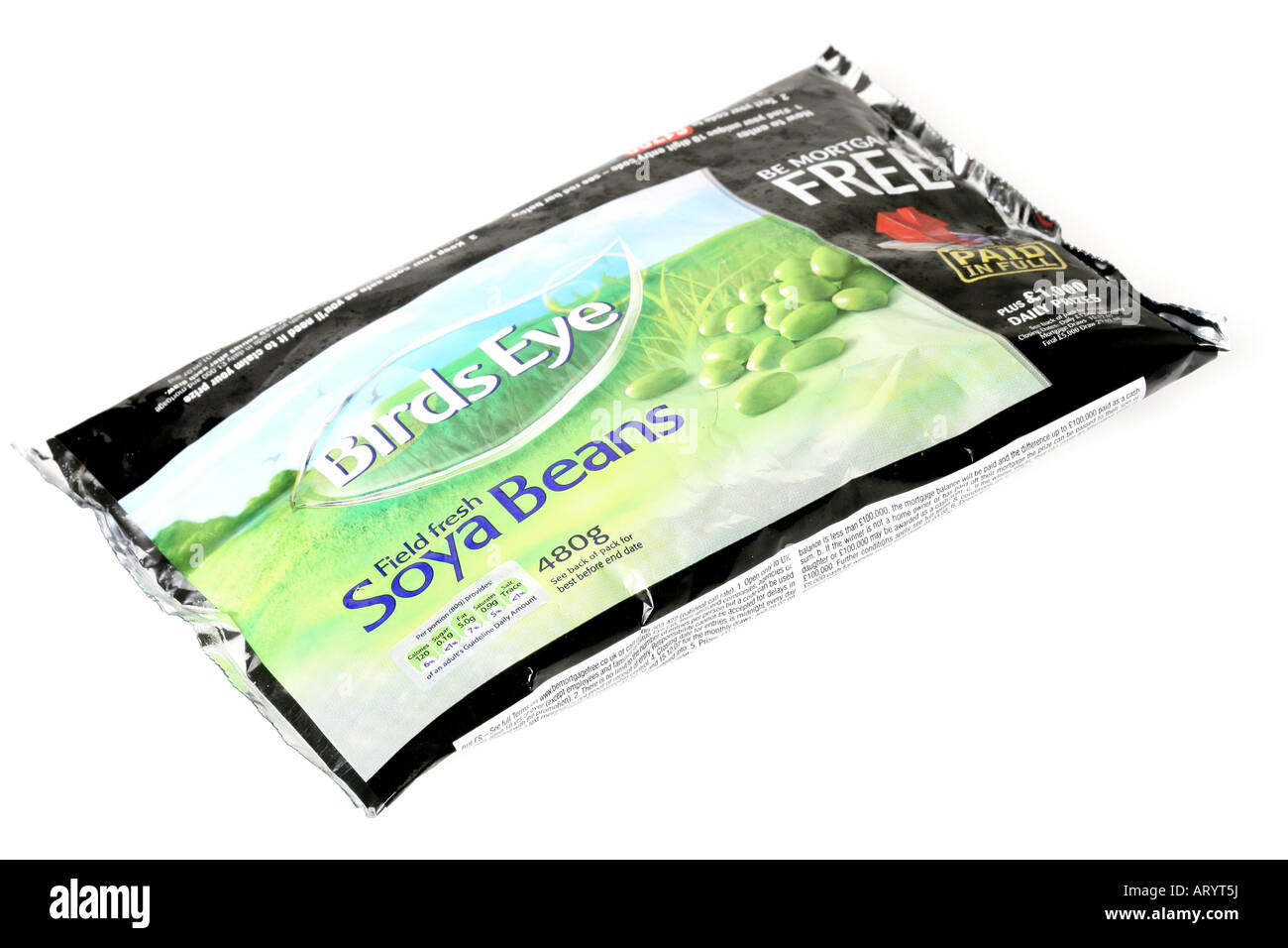 Soy soya edamame beans soybeans soyabeans birds eye hires stock