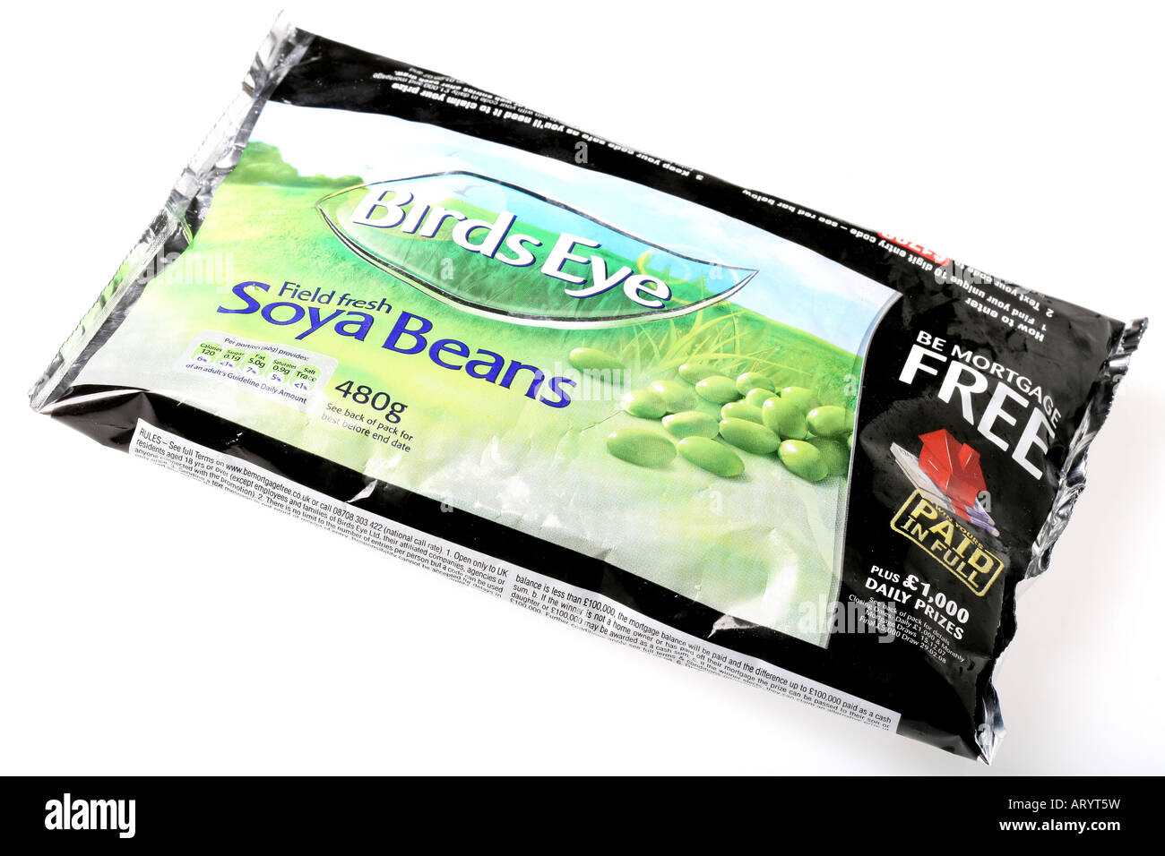 Soy soya edamame beans soybeans soyabeans birds eye Cut Out Stock