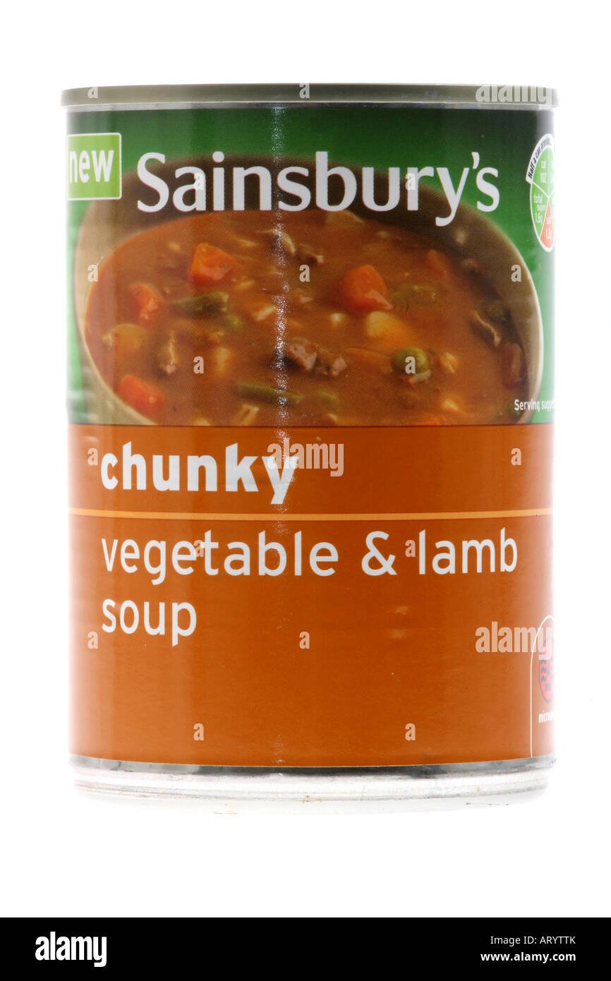 Chunky Vegetable Soup Stock Photo Alamy