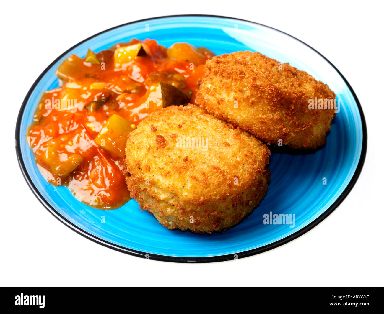 Haddock Fish Cakes Stock Photo Alamy