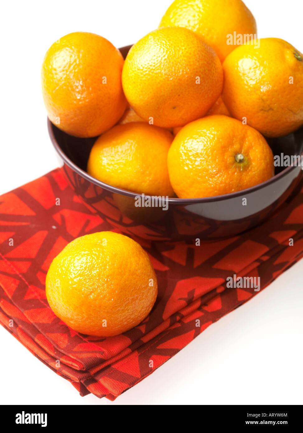 Bowl of Clementines Stock Photo Alamy