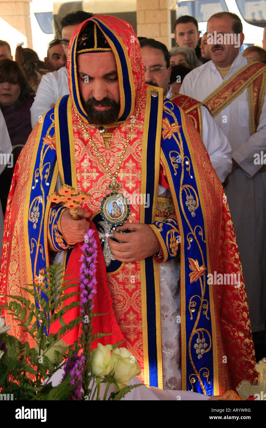 Syrian orthodox church celebrates feast hires stock photography and
