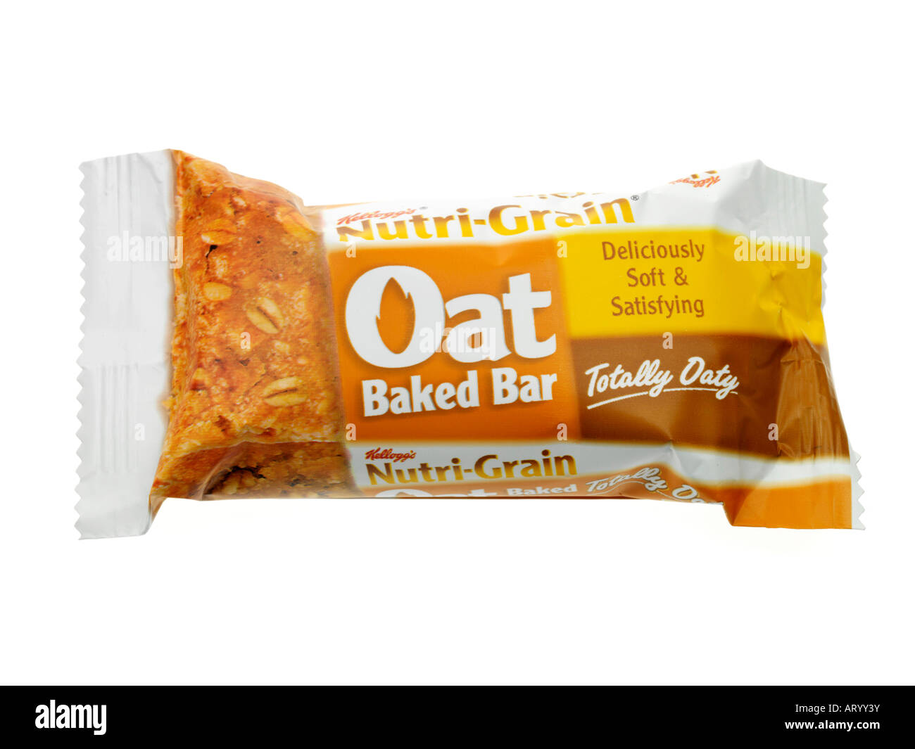 Oat Cereal Bar Stock Photo