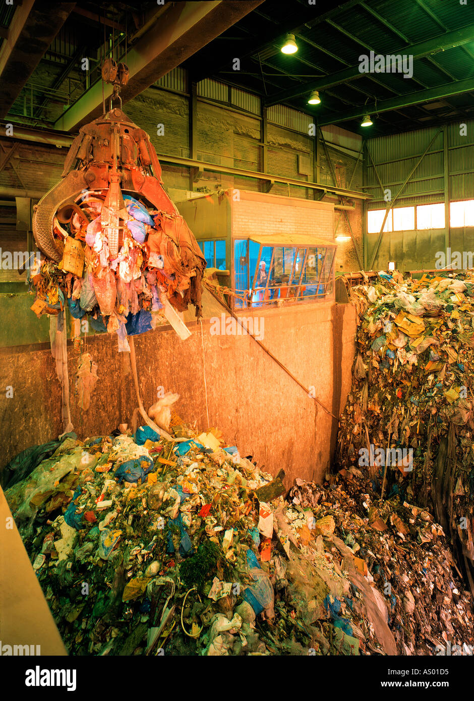 inside a waste incinerating plant Stock Photo Alamy
