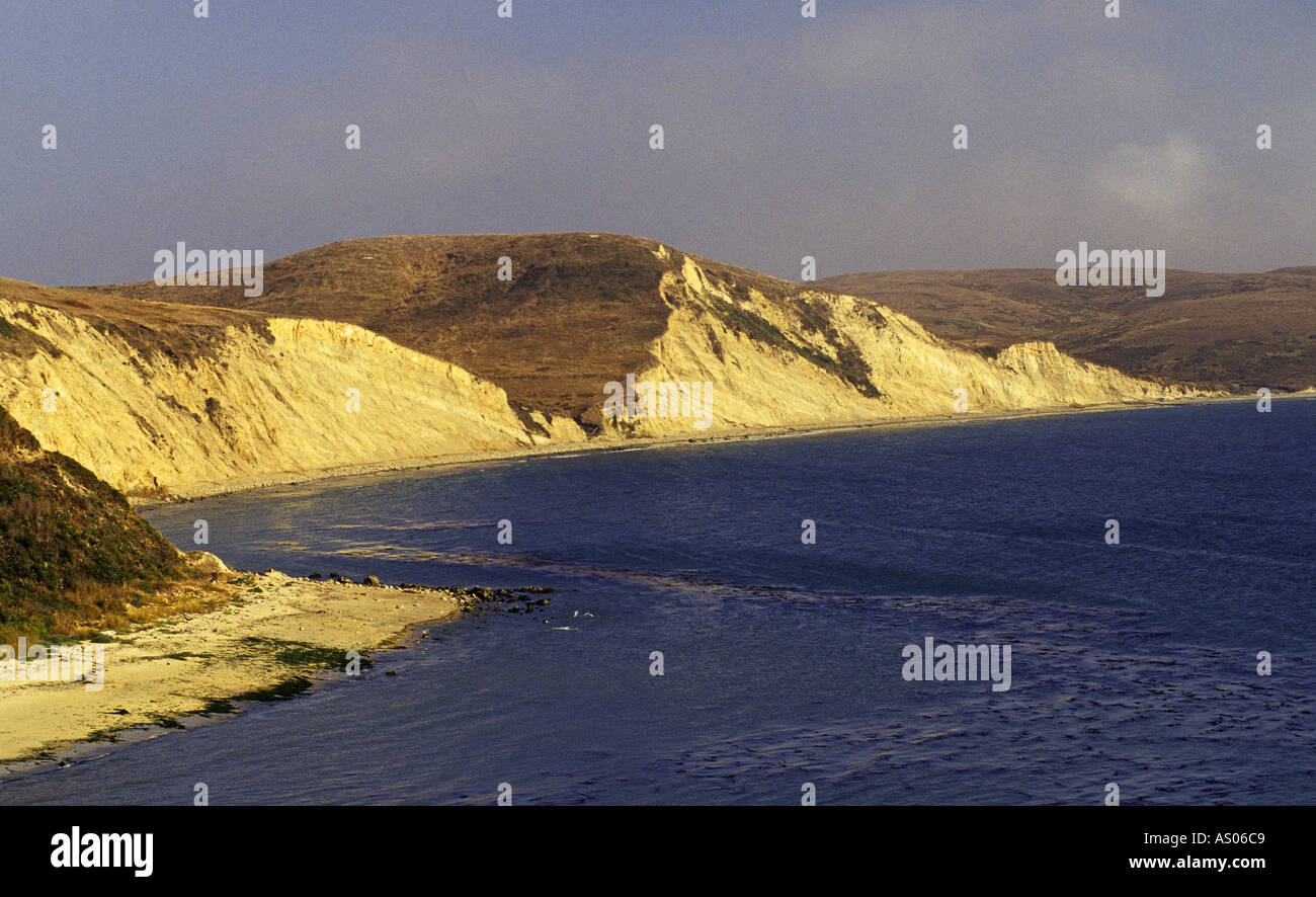 California Point Reyes National Seashore Drakes Beach cliffs Stock ...