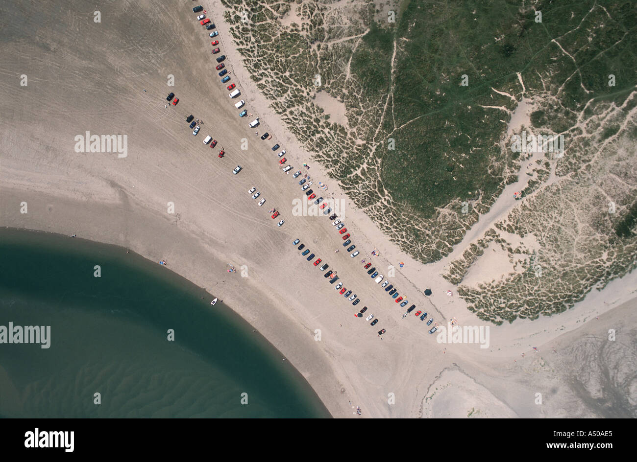 Aerial view of Welsh beach Stock Photo Alamy