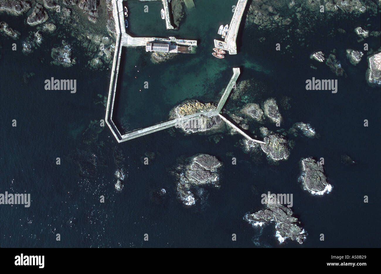 Harbour in West Scotland Stock Photo