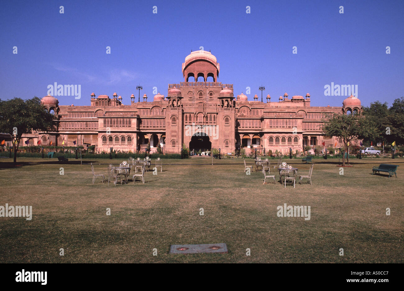 Laxmi Niwas Palace Hotel Bikaner Rajasthan India Stock Photo